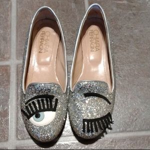 Chiara Ferragni blinky eye flats size 35